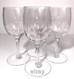 Tiffany Co Crystal Wine Glasses Set of 4 MINT VNTG with Etched LOGO 6