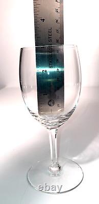 Tiffany Co Crystal Wine Glasses Set of 4 MINT VNTG with Etched LOGO 6