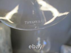 Tiffany & Company Boxed Wine Glass Set of 6 Clear Stemware 9.5 TALL Burgundy