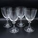 Tiffany Crystal Luciano Wine Glasses 5 5/8 Set of 4 FREE USA SHIPPING