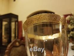 Tiffin Franciscan Hutschenreuther Gold Encrusted Crystal Stemware Wine Glasses