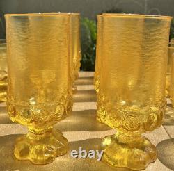 Tiffin Franciscan Madeira Cornsilk Yellow Water Tea Wine Glasses Set Of 24