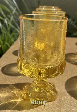 Tiffin Franciscan Madeira Cornsilk Yellow Water Tea Wine Glasses Set Of 24