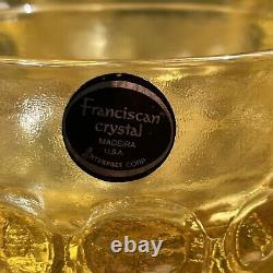 Tiffin Franciscan Madeira Cornsilk Yellow Water Tea Wine Glasses Set Of 24