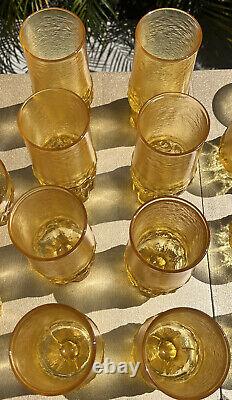 Tiffin Franciscan Madeira Cornsilk Yellow Water Tea Wine Glasses Set Of 24