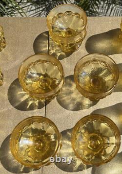 Tiffin Franciscan Madeira Cornsilk Yellow Water Tea Wine Glasses Set Of 24
