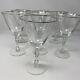 Tiffin Franciscan Montclair Crystal Wine Glasses Set Of 10. Platinum Rim