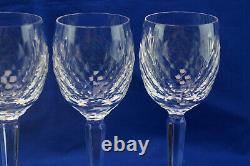 Tipperary Whitechapel Irish Crystal (4) Claret Wine Glasses, 8 1/4