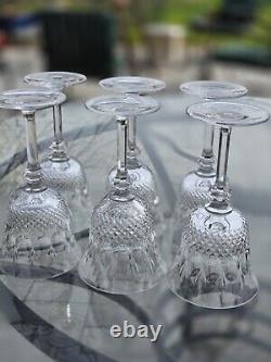 Trianon by MIKASA Crystal Water Wine Glasses Vintage Set Of 6