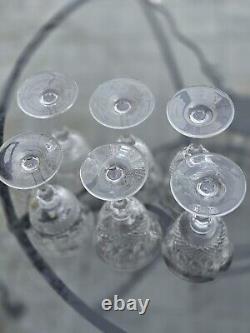 Trianon by MIKASA Crystal Water Wine Glasses Vintage Set Of 6