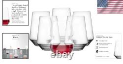 Tritan Crystal Bordeaux Glass Set, Dishwasher-Safe, 6-Pack