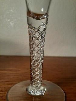 Tudor Crystal Air Twist Wine Glass, England, ca 1930s 7.5