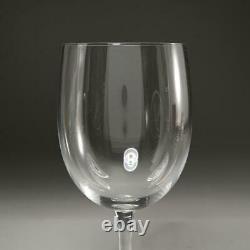 Two (2) Baccarat Crystal Big Ben Oversize Wine Glasses, 7.75