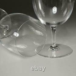 Two (2) Baccarat Crystal Big Ben Oversize Wine Glasses, 7.75