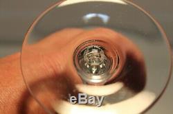 Two (2) Baccarat Crystal France NANCY Water Wine Glass Goblet 6 3/4 Pristine