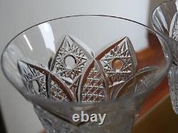 Two Vintage Port Wine Glasses Crystal St Louis Pattern Stella Cut 6,10