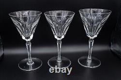 UNSIGNED READ Waterford Crystal Sheila Claret Wine Glasses 6 1/2 Set of 5