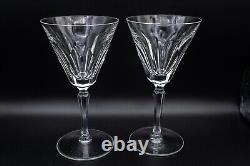 UNSIGNED READ Waterford Crystal Sheila Claret Wine Glasses 6 1/2 Set of 5