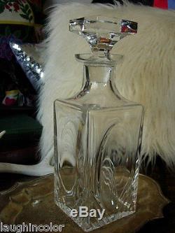Ultra RARE Vintage GUCCI Crystal Wine Decanter Carafe Pitcher Glass Barware GG