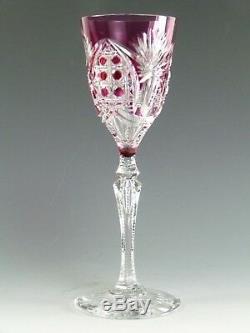 VAL St LAMBERT Crystal RICHEPIN / SAARLOUIS Hock Wine Glass 8 3/8