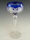 VAL St LAMBERT Crystal SAARBRUCKEN Cut Hock Wine Glass / Glasses 7 5/8
