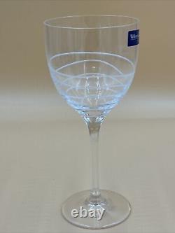 VILLEROY & BOCH CRYSTAL CLARET WINE GLASSES NEW WAVE Round PATTERN New In Box