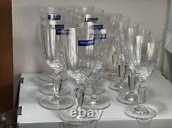 VILLEROY & BOCH MALINDI Crystal 11 Wine Glasses 7 1/2 in and 6 5/8 in