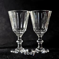 VILLEROY & BOCH ROYALE CLARET WINE GLASSES, Cut Lead Crystal, 6, 8 Oz, 2PCS