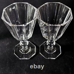 VILLEROY & BOCH ROYALE CLARET WINE GLASSES, Cut Lead Crystal, 6, 8 Oz, 2PCS