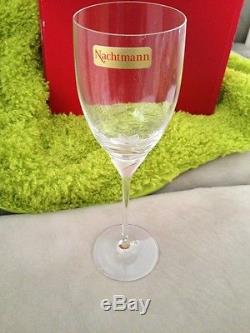 VINTAGE, RARE NACHTMANN CRYSTAL WINE GLASSES SET of 6