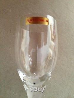 VINTAGE, RARE NACHTMANN CRYSTAL WINE GLASSES SET of 6