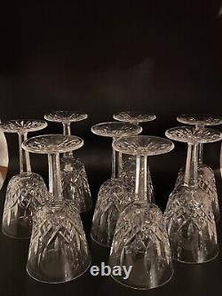 VINTAGE WATERFORD CRYSTAL LISMORE CLARET WINE GLASS, SET OF 8 Ireland