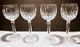 VINTAGE Waterford Crystal LISMORE (1957-) 4 Wine Hocks 7 1/2 8 oz Ireland