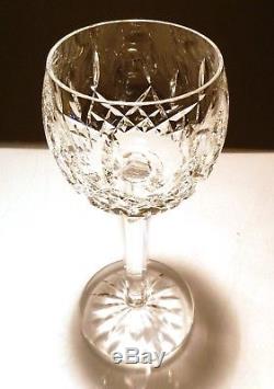 VINTAGE Waterford Crystal LISMORE (1957-) 4 Wine Hocks 7 1/2 8 oz Ireland