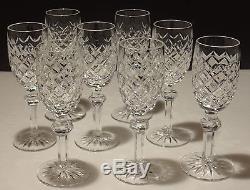 VINTAGE Waterford Crystal POWERSCOURT (1968-) Set 8 Sherry Wine Glass 6 7/8