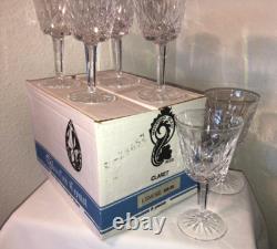 VTG 1973 Original WATERFORD Crystal LISMORE Red Wine Glasses withBOX IRELAND