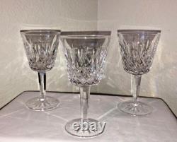 VTG 1973 Original WATERFORD Crystal LISMORE Red Wine Glasses withBOX IRELAND