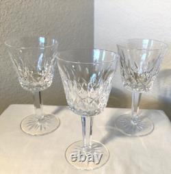 VTG 1973 Original WATERFORD Crystal LISMORE Red Wine Glasses withBOX IRELAND