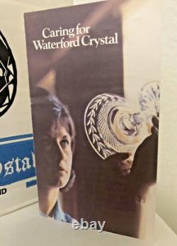 VTG 1973 Original WATERFORD Crystal LISMORE Red Wine Glasses withBOX IRELAND