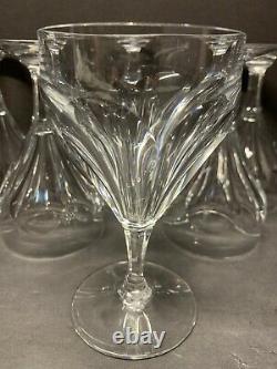 VTG Baccarat Genova Red Wine Goblet Glasses Set of 6 Crystal France 6 Tall