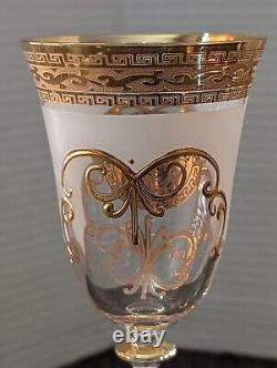 VTG Bohemia Crystal White Wine Glasses Angela Series 6oz 8.5in SET OF 6