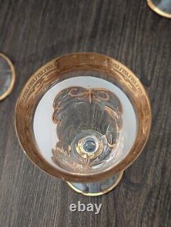 VTG Bohemia Crystal White Wine Glasses Angela Series 6oz 8.5in SET OF 6
