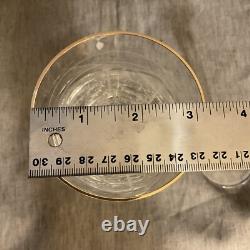 VTG Lot of 2 Waterford Crystal Etched Charlemont Pattern Vine Glasses 7-7/8Tall