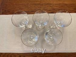 VTG Sasaki Hand Blown Crystal Wine Glasses in Renaissance Gold Pattern (5)