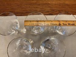 VTG Sasaki Hand Blown Crystal Wine Glasses in Renaissance Gold Pattern (5)