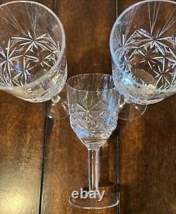 VTG Set Of 6 Cut Crystal Wine Glasses OWIS STAR 1985. From The USSR BEAUTIFUL