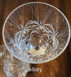 VTG Set Of 6 Cut Crystal Wine Glasses OWIS STAR 1985. From The USSR BEAUTIFUL