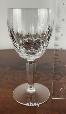VTG WATERFORD KILDARE Wine Glasses 6 7/8 water goblets Old Mark Set of 8