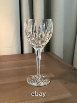 VTG Waterford 8 Ballymore Claret/White Wine Glasses 7 Ireland Diamond Wedge Cut