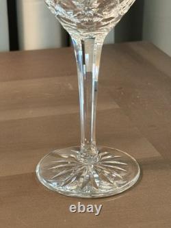 VTG Waterford 8 Ballymore Claret/White Wine Glasses 7 Ireland Diamond Wedge Cut